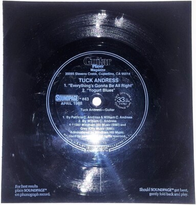 Tuck Andress - Everything's Gonna Be All Right - *SQUARE FLEXI* - 7'' Record - G+