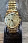 Vintage Time Q Watch Gold Band and Dial New Battery