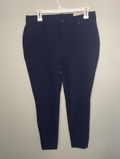 NEW Chico's 0.5R Navy Blue Slim Ankle Pant Career 5 Pocket Fly Front Classic
