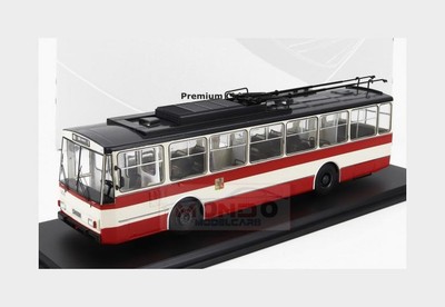 1:43 PREMIUM CLASSIXXS Skoda 14Tr Autobus Filobus 1972 Cream Red PREM47171 Model
