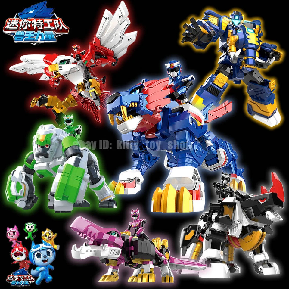 MiniForce Animal Tron Armadura Transformar Robot Ranger Figura Volt Lucy Semi Max Leo Foto 2 de 4