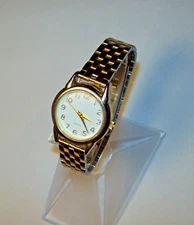 Simple Easy Reader Ladies Watch Quartz w/Nice Mesh Stainless Steel Hidden Clasp