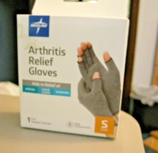 Medline Arthritis Relief Gloves Carpal Tunnel Tendonitis SMALL Unisex