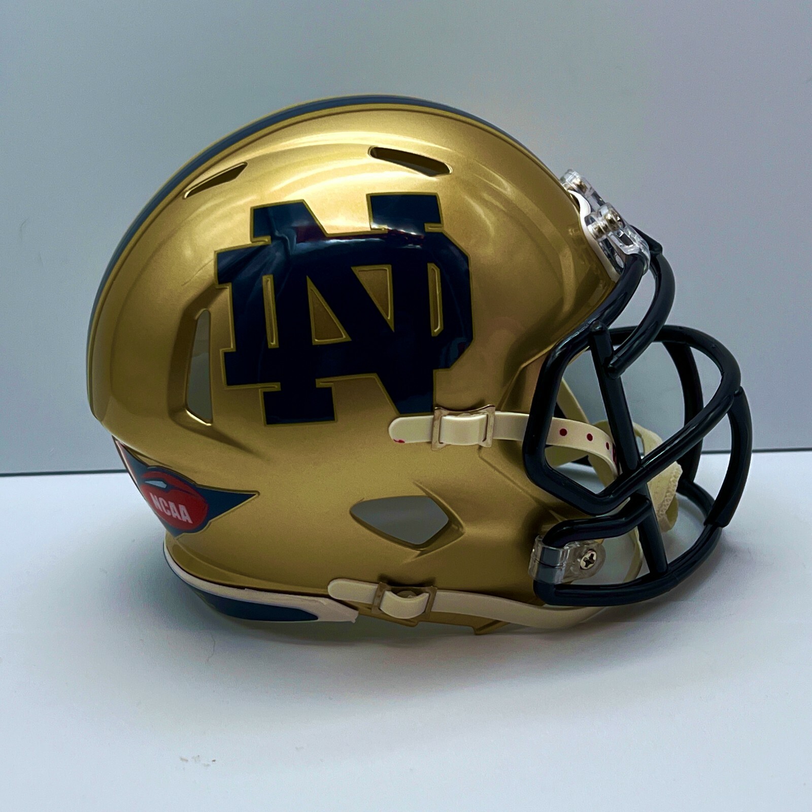 Notre Dame Fighting Irish CUSTOM Gold ND Logo Mini Football Helmet eBay