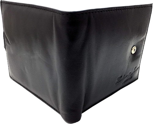 PORTAFOGLIO UOMO RFID LUSSO MORBIDO NERO VERA PELLE PORTA CARTE DI CREDITO BORSELLO 421 - Foto 6 di 7