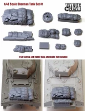 1/48 Allied Sherman Tank Set #1 (fits all 1/48 Tanks) - ValueGearResinStowage