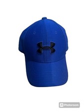 Under Armour Embroidered Logo Stretch Fitted Baseball Blue Cap Youth Size SM/MD