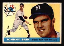 1955 Topps #193 Johnny Sain - NM+