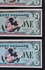 Disney Dollar $1 1987 Rare 1st Series A"Mistake” Birthday YR 1977, 78,79, 81,82
