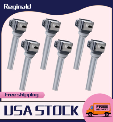 Pack of 6Pcs Enhanced Ignition Coils For 2015-2017 Ford F150 Truck V6 2.7L UF773