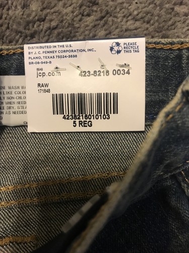 Arizona Boys Jeans Straight Fit Original Sz 5 - Picture 3 of 5