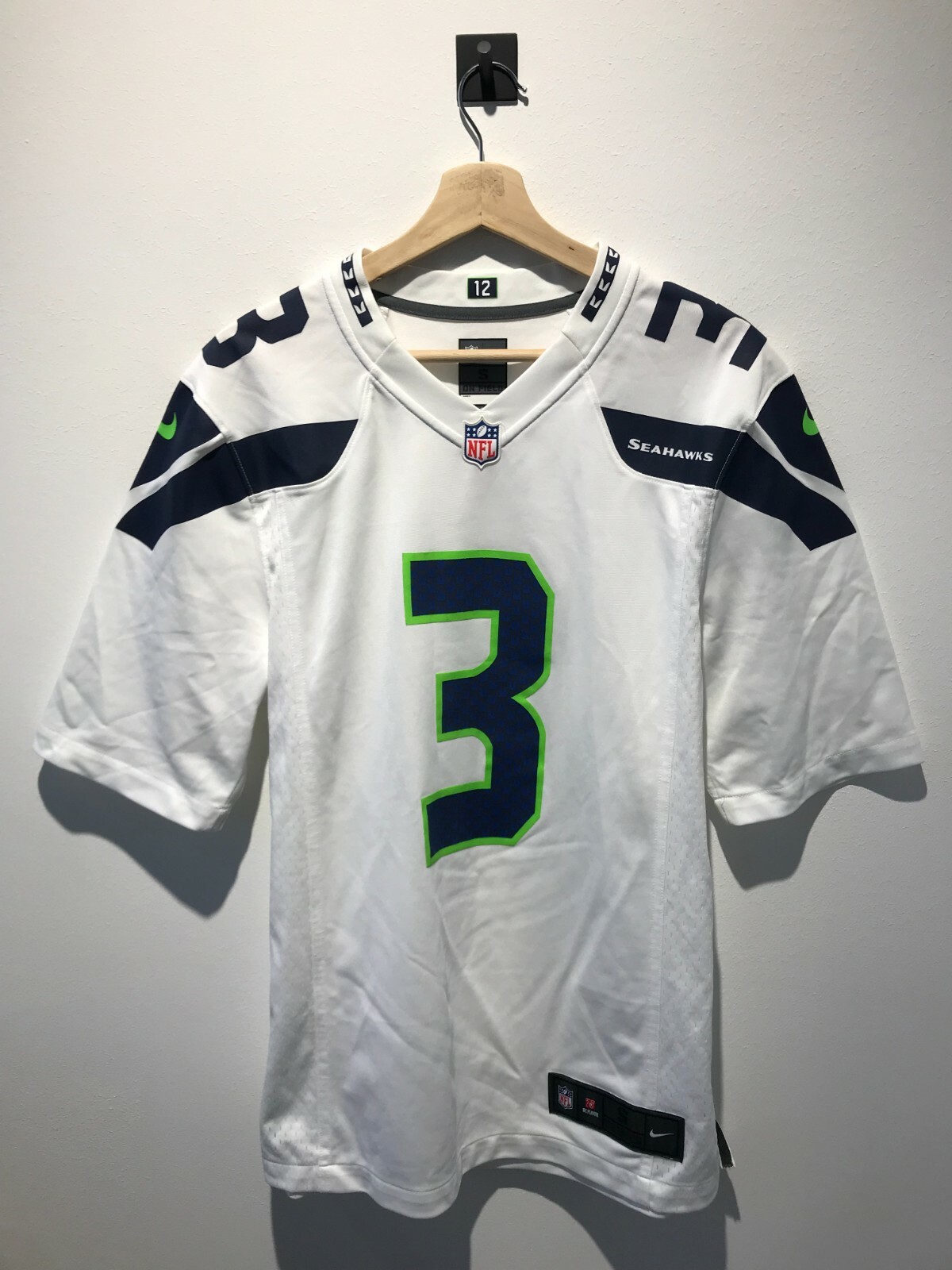 Nike Russell Wilson #3 Seattle Seahawks NFL Football Jersey Mens White  Camiseta