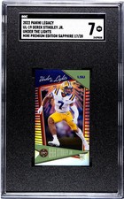 DEREK STINGLEY Jr. 2022 Legacy Under the Lights Mini Premium Sapphire /20 RC SGC