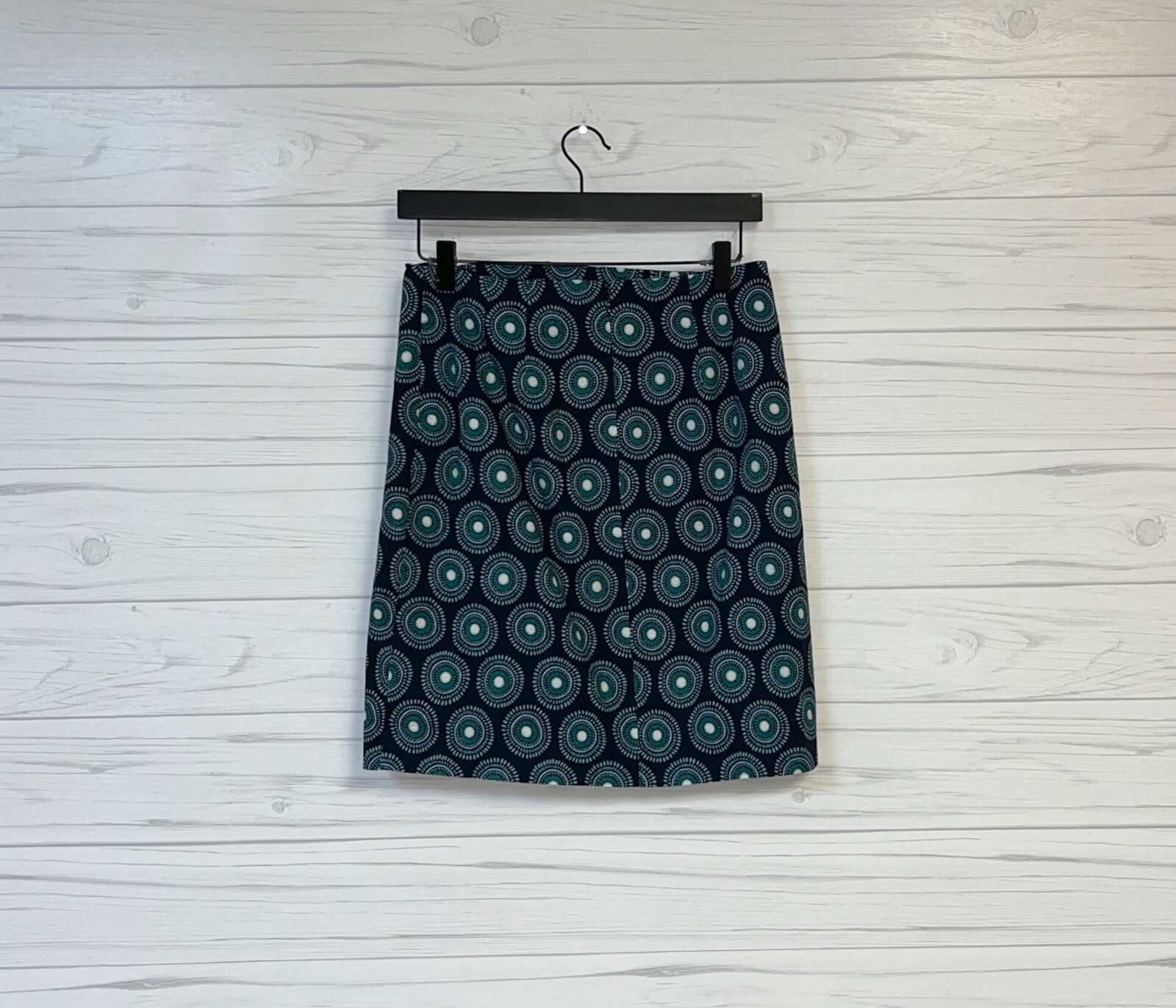 Ann Taylor skirt womens size 2 high rise mini pencil navy blue floral