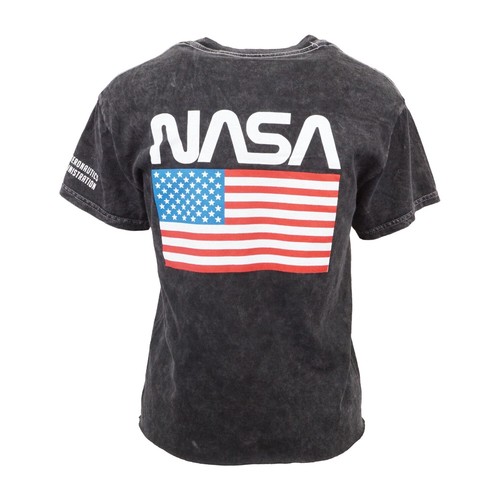 FIFTH SUN NASA VINTAGE WASH RAW HEM T SHIRT