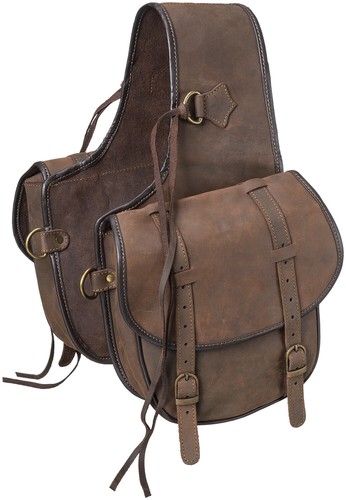 Bolsas de silla de montar occidentales - cuero suave negro o marrón - Imagen 4 de 7