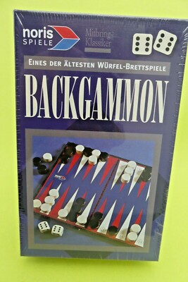 Backgammon Reisespiel 18 x 12 cm   von  Noris Nr. 610/3911