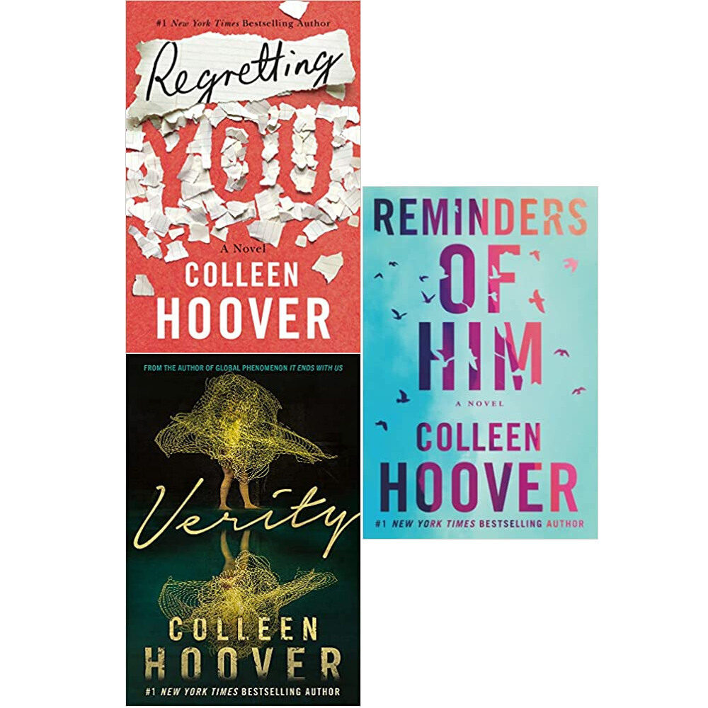 Colleen Hoover 3 Books Set (Regretting You, Verity, Reminders of Him)