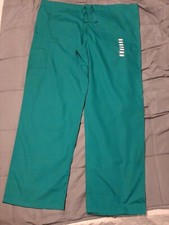 Cherokee Workwear cotton/poly Drawstring Pant 4100 Hunter Green Large Scrub