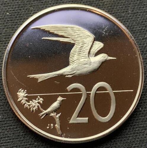1972 Cook Islands 20 Cents PROOF Fairy Terns ONLY 17K #N31