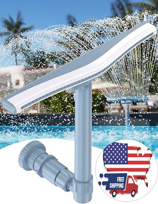 Fuente de riego para piscina con cola de ballena ajustable y ancho amplio NEW US