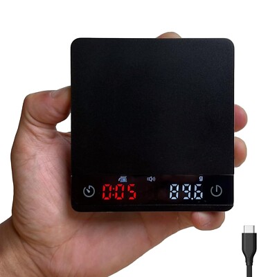 MiiCoffee Nano Pro Kaffeewaage mit Timer, Espresso Auto Tare,... 