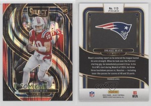 2024 Panini Select Premier Level Black & Red Shock Prizm Drake Maye Rookie RC