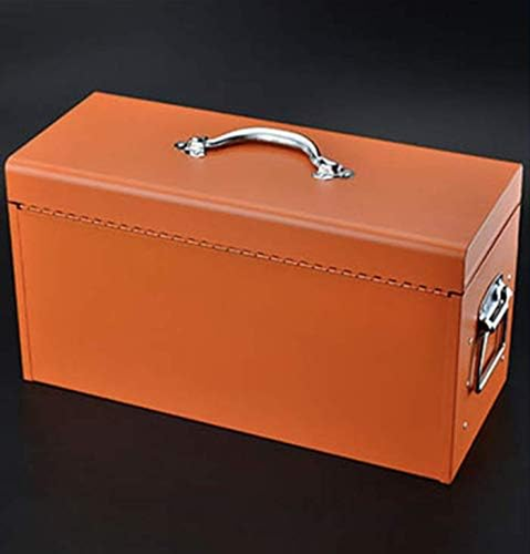 Portable Metal Tool Box with Drawers 20”- Keyed Center Lock for Security - Powde - Picture 4 of 8