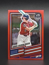 #d 43 /399 2026 Panini Stars and Stripes Prizm Jared Grindlinger #87 Red