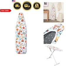 Ironing Board Cover Pad Floral Pattern Extra Thick Fit 15x54 in