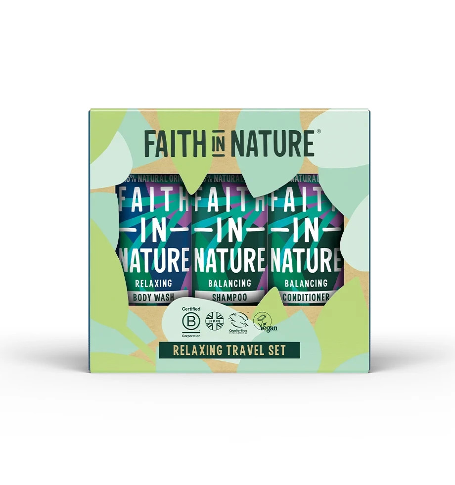 Faith in Nature 3 x 100 ml Lavender & Geranium Vegan Hair and Body Care Gift Se - Image 3