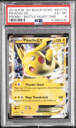 Pikachu-EX graded PSA 6 for sale on eBay