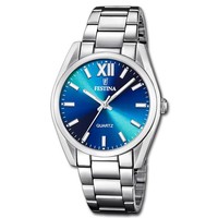 Festina Damenuhr Edelstahl Silber Festina Boyfriend Armbanduhr UF20622/I