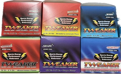 75 Tweaker Energy Shots Mix Flavors Berry Grape Strawberry More 2.0 Oz Wholesale