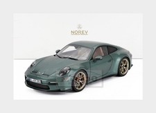 1:18 NOREV Porsche 911 992 Gt3 With Touring Packet Coupe 2021 Green Met NV187382