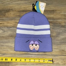 NEW South Park Towelie Beanie Hat Purple Knit Cuff Embroidered Comedy Central 