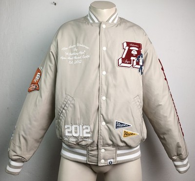 AAPE College Varsity Jacket Herren Jacke Baseball Bomber Blouson Gr.M NEU ETIKET