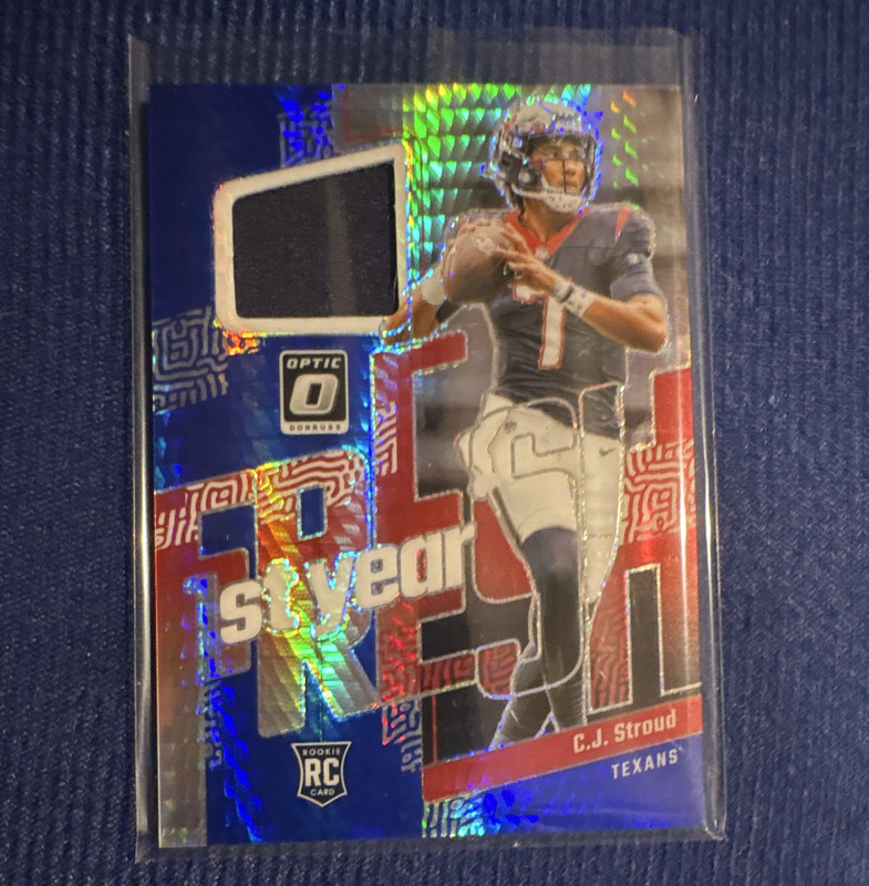 Panini 2023 Donruss Optic C.J. Stroud RC 1st Year Fresh Patch #FYF-CJS