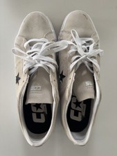 Cons Ox CONVERSE One Star Pro Suede Mens Shoes mens US 13 white wht