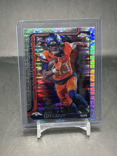 2025 Topps Chrome Football Pat Bryant #313 Pulsar Refractor (RC) - Broncos