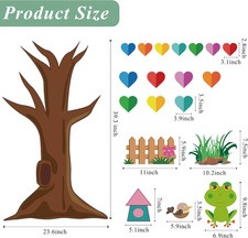 Classroom Tree Bulletin Board Decorations, Hearts Bulletin Board Tree Cutouts...