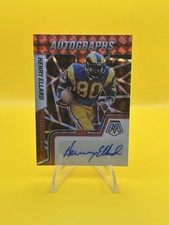 2022 Panini Mosaic Henry Ellard Red Prizm Auto #AM-HE Los Angeles Rams