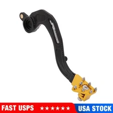 CNC Motorcycle Foot Brake Pedal Lever For Suzuki RMZ250 RMZ450 Dirt Bike Yellow
