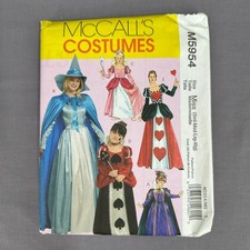 McCalls M5954 Costume Storybook Princess Dress Pattern Child Adult Sz Sm-XL