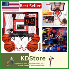 Portable Kids Basketball Hoop with Interactive Scoring & Safe Backboard Design