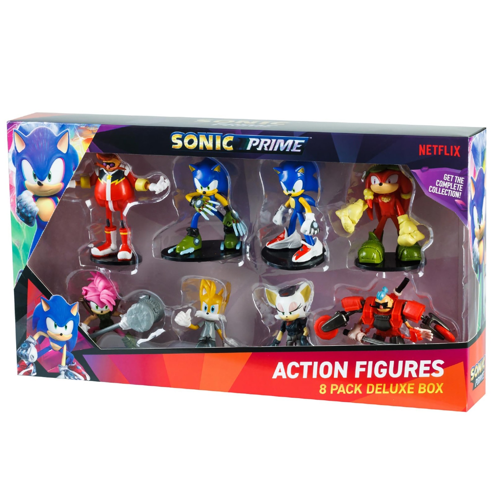 Sonic Prime Toys 8 фигурок включая 2 редких скрытых персонажей подарочная коробка серия 7090₽