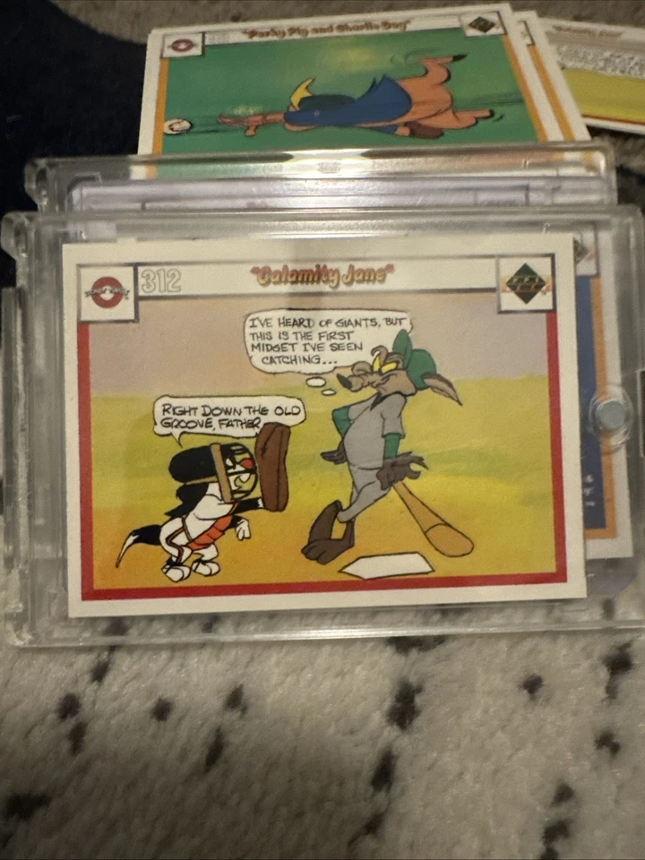 Calamity Jane 1990 Upper Deck Looney Tunes 312/321 error de impresión casi nuevo 💎Potencial 10💎 Foto 2 de 2