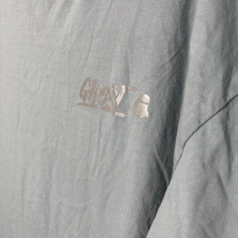 Camisa Ghost Hombre XXL 100% Algodón Zuma Reflectante Estilo de Vida Proteína Entrenamiento 2XL  Foto 3 de 4