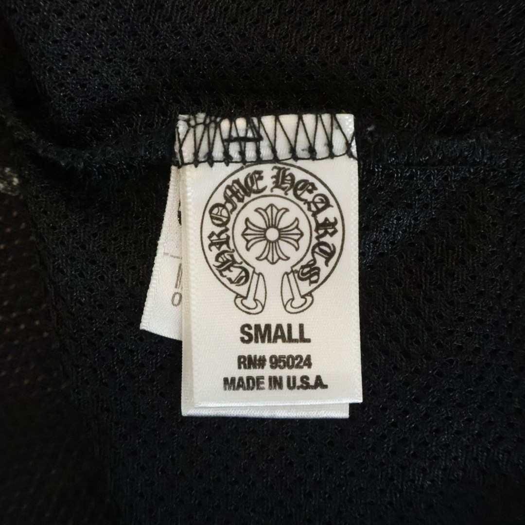 CHROME HEARTS FOTI MESH Tee Fotty Crew Neck Short Sleeve T-shirt Black Used cf98 thumbnail 7