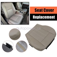 Fits 2011-2016 Chrysler Town & Country Driver Leather BOTTOM Seat Cover Tan